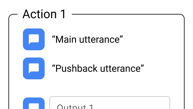 Conversation builder UI screenshot